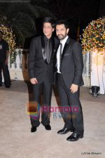 Aamir Khan, Shahrukh Khan at  Imran Khan_s wedding reception in Taj Land_s End on 5th Feb 2011 (3).JPG